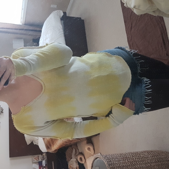 NWT - Free People - come and get it washed knit top - size XSmall - Picture 2 of 7